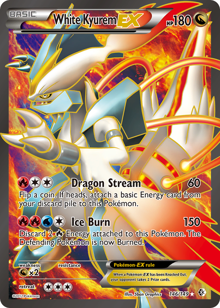 White Kyurem EX (146/149) [Black & White: Boundaries Crossed] | Card Merchant Takapuna