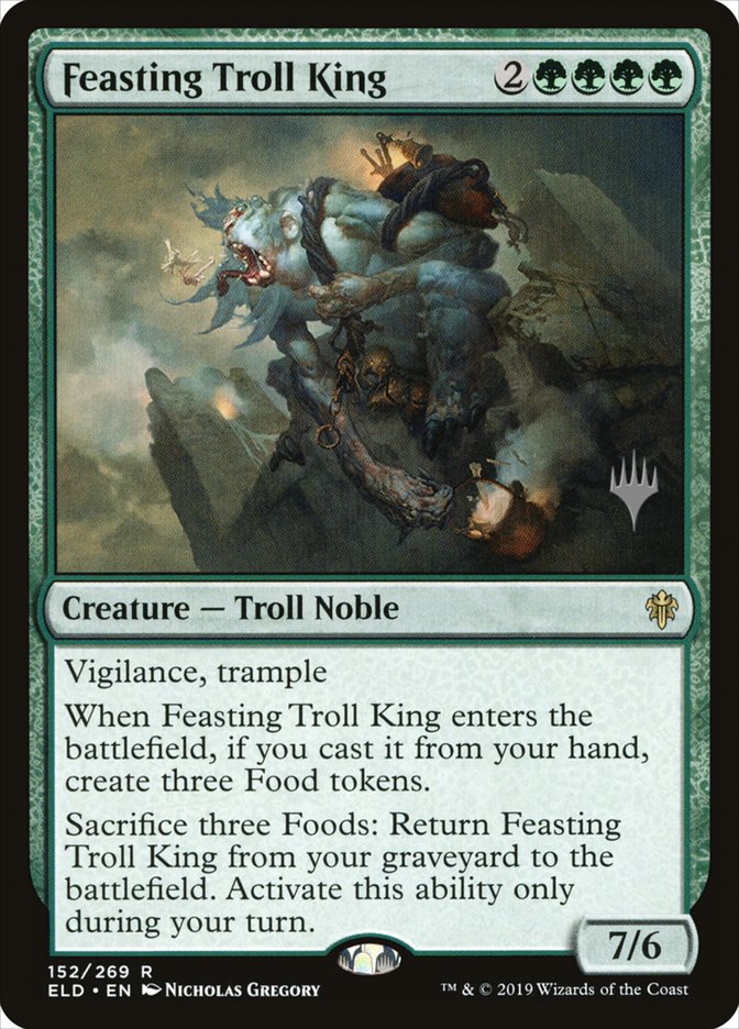 Feasting Troll King (Promo Pack) [Throne of Eldraine Promos] | Card Merchant Takapuna