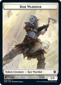 Kor Warrior // Plant Double-Sided Token [Zendikar Rising Tokens] | Card Merchant Takapuna