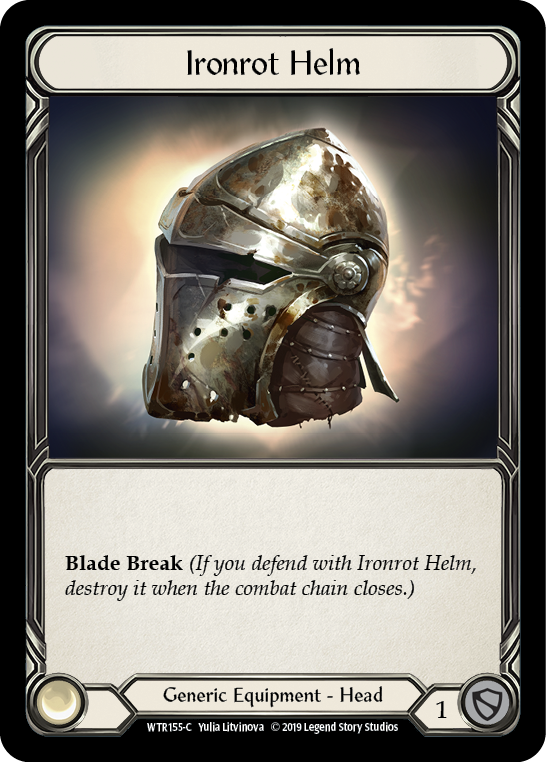 Ironrot Helm [WTR155-C] (Welcome to Rathe)  Alpha Print Cold Foil | Card Merchant Takapuna