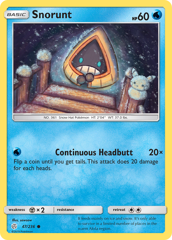 Snorunt (47/236) [Sun & Moon: Cosmic Eclipse] | Card Merchant Takapuna