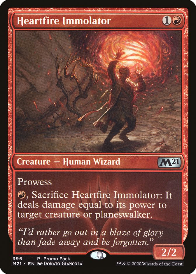 Heartfire Immolator (Promo Pack) [Core Set 2021 Promos] | Card Merchant Takapuna