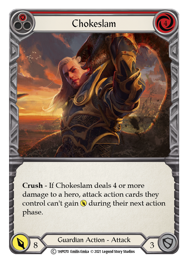 Chokeslam (Red) [1HP070] (History Pack 1) | Card Merchant Takapuna