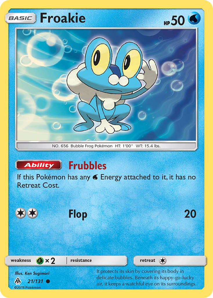 Froakie (21/131) [Sun & Moon: Forbidden Light] | Card Merchant Takapuna