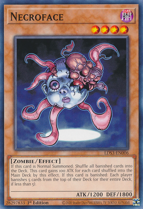 Necroface [LDS3-EN006] Common | Card Merchant Takapuna