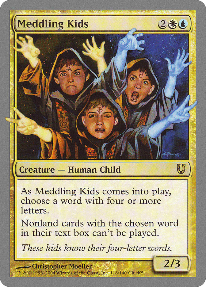 Meddling Kids [Unhinged] | Card Merchant Takapuna