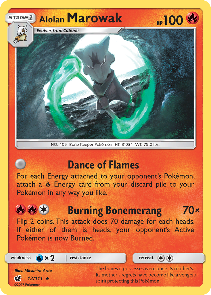 Alolan Marowak (12/111) [Sun & Moon: Crimson Invasion] | Card Merchant Takapuna