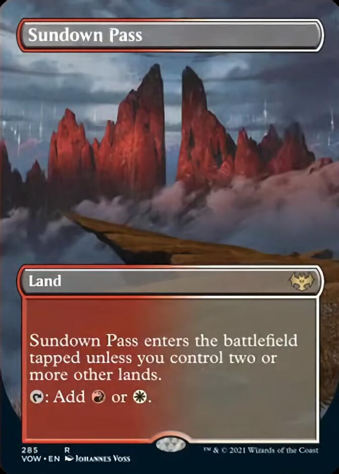 Sundown Pass (Borderless Alternate Art) [Innistrad: Crimson Vow] | Card Merchant Takapuna