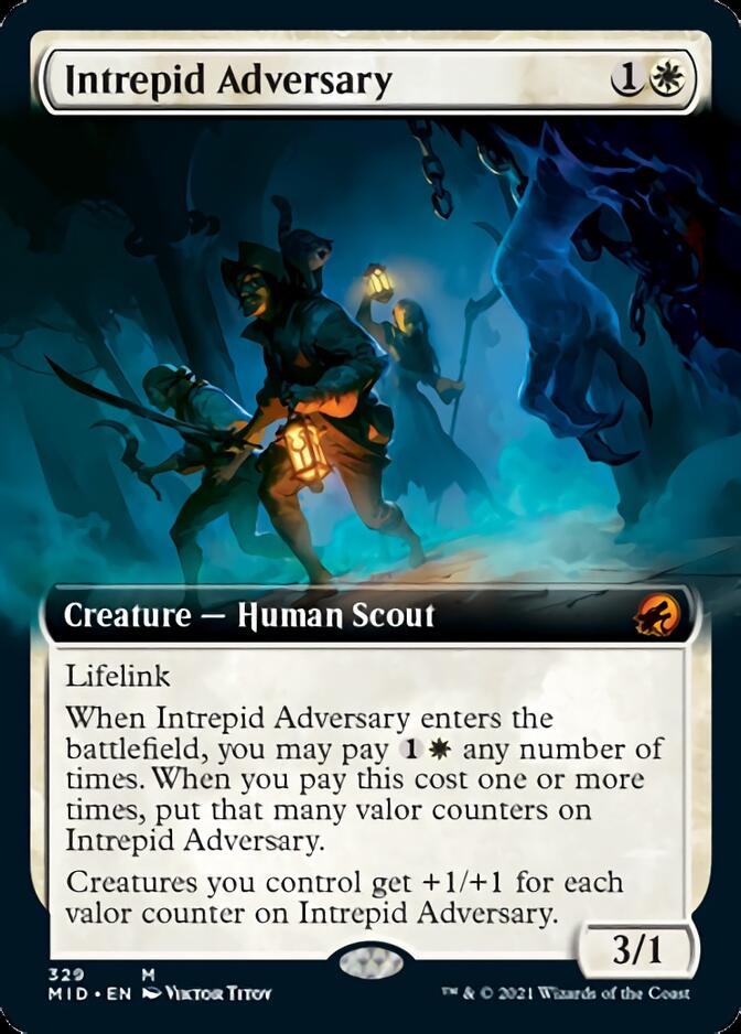 Intrepid Adversary (Extended Art) [Innistrad: Midnight Hunt] | Card Merchant Takapuna