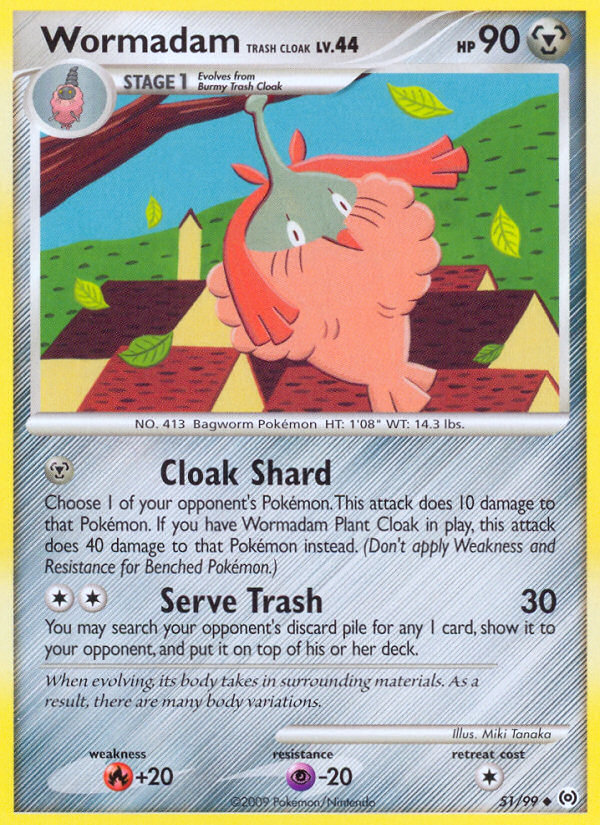 Wormadam Trash Cloak (51/99) [Platinum: Arceus] | Card Merchant Takapuna