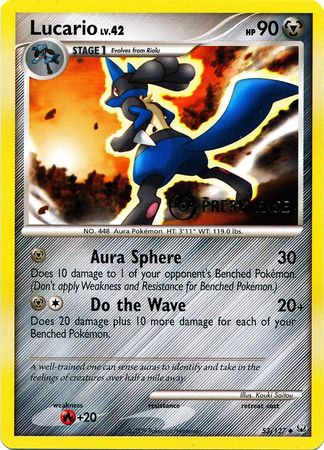 Lucario (53/127) (Prerelease Promo) [Diamond & Pearl: Black Star Promos] | Card Merchant Takapuna