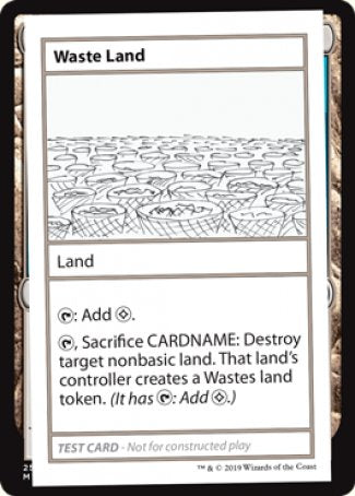 Waste Land (2021 Edition) [Mystery Booster Playtest Cards] | Card Merchant Takapuna