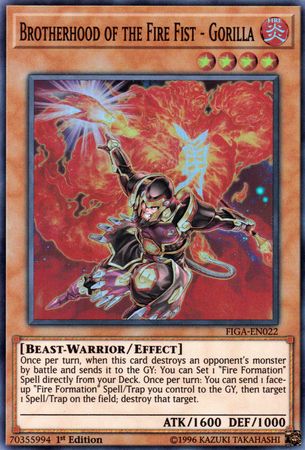 Brotherhood of the Fire Fist - Gorilla [FIGA-EN022] Super Rare | Card Merchant Takapuna