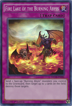 Fire Lake of the Burning Abyss [NECH-EN086] Super Rare | Card Merchant Takapuna