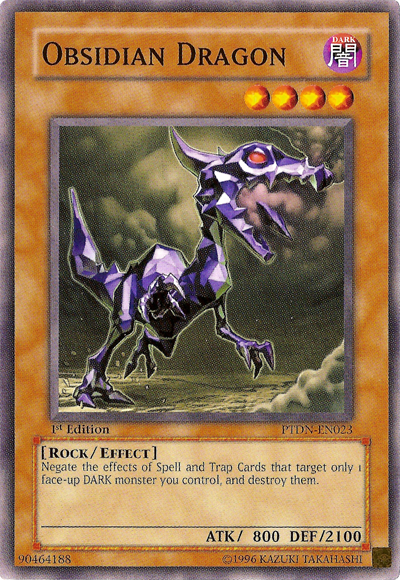 Obsidian Dragon [PTDN-EN023] Common | Card Merchant Takapuna