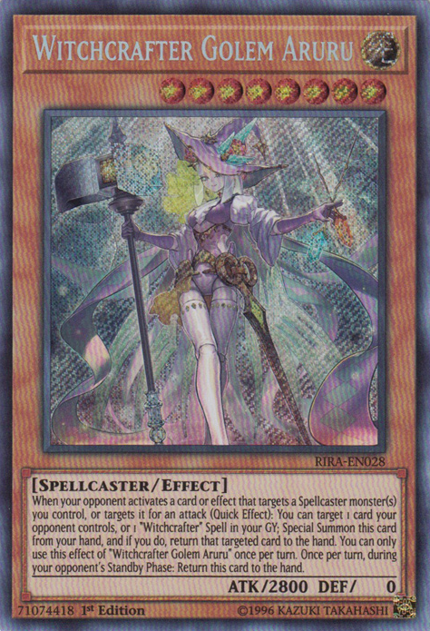 Witchcrafter Golem Aruru [RIRA-EN028] Secret Rare | Card Merchant Takapuna