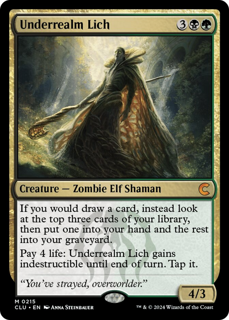 Underrealm Lich [Ravnica: Clue Edition] | Card Merchant Takapuna