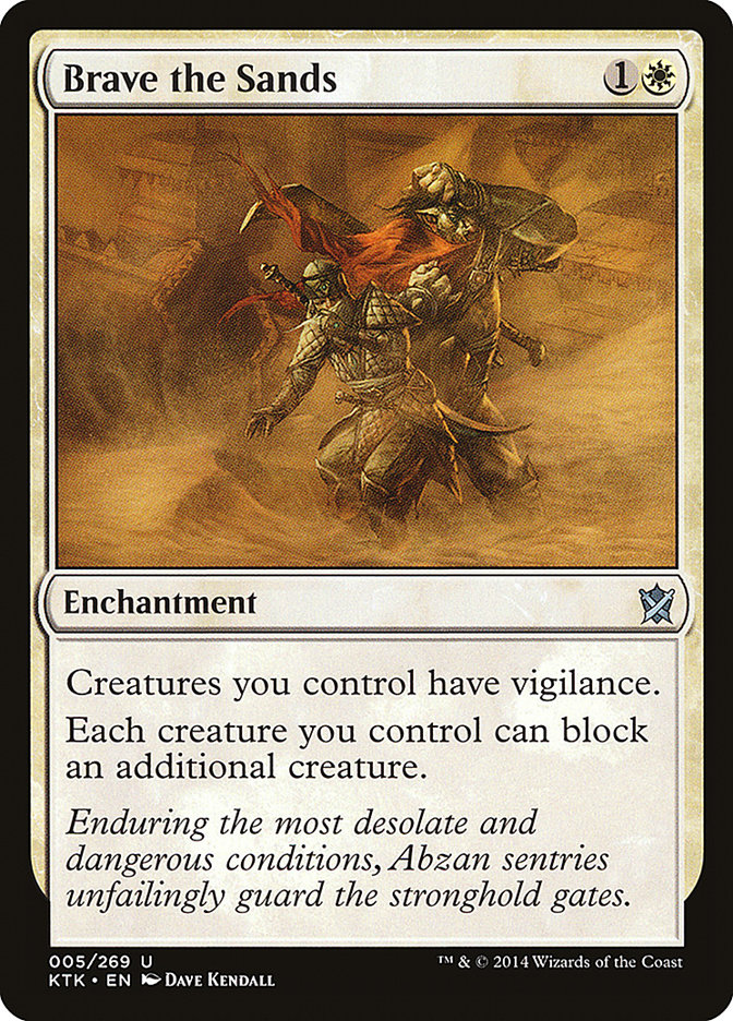 Brave the Sands [Khans of Tarkir] | Card Merchant Takapuna