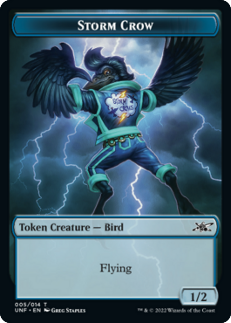 Squirrel // Storm Crow Double-Sided Token [Unfinity Tokens] | Card Merchant Takapuna