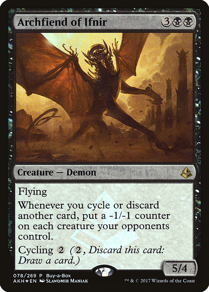 Archfiend of Ifnir (Buy-A-Box) [Amonkhet Promos] | Card Merchant Takapuna