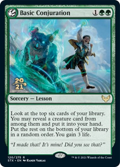 Basic Conjuration [Strixhaven: School of Mages Prerelease Promos] | Card Merchant Takapuna