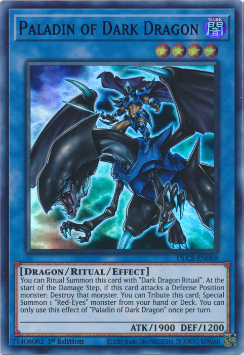 Paladin of Dark Dragon (Purple) [DLCS-EN069] Ultra Rare | Card Merchant Takapuna