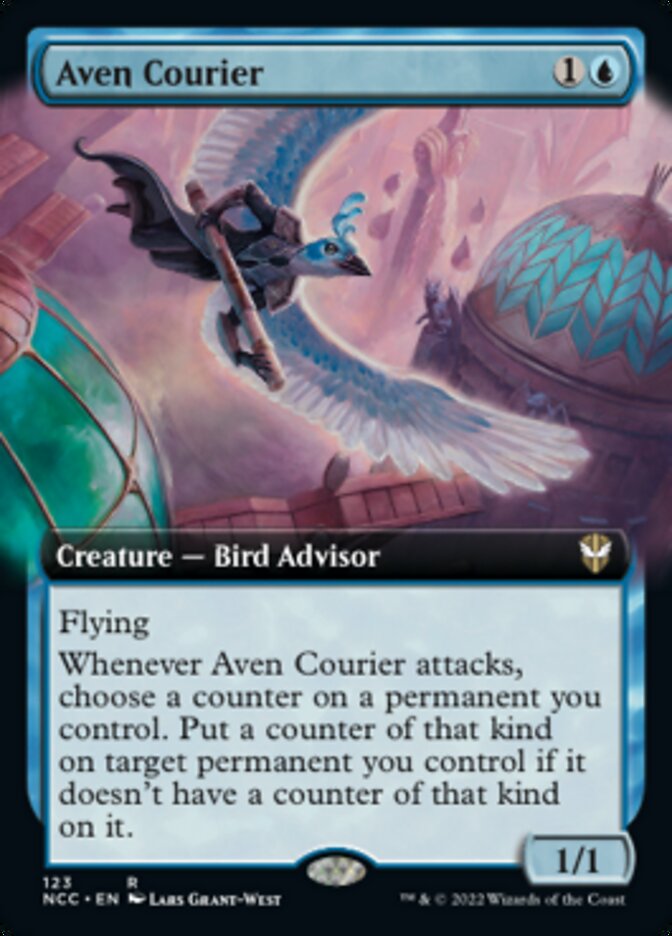 Aven Courier (Extended Art) [Streets of New Capenna Commander] | Card Merchant Takapuna