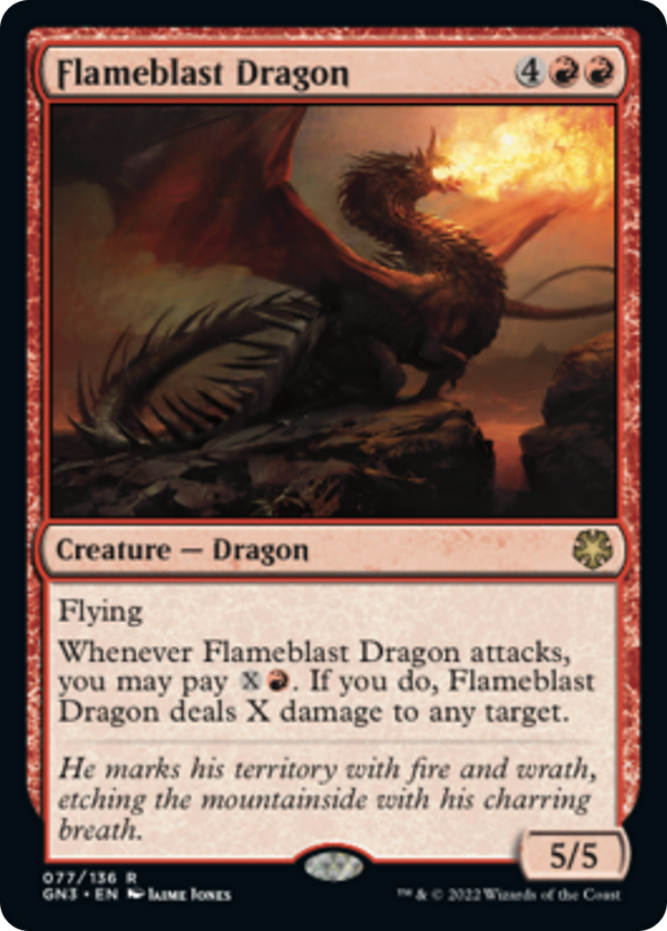 Flameblast Dragon [Game Night: Free-for-All] | Card Merchant Takapuna