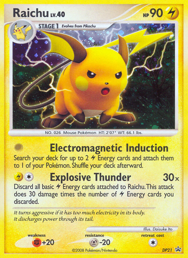 Raichu (DP21) [Diamond & Pearl: Black Star Promos] | Card Merchant Takapuna