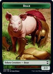 Boar // Spirit Double-Sided Token [Kaldheim Commander Tokens] | Card Merchant Takapuna