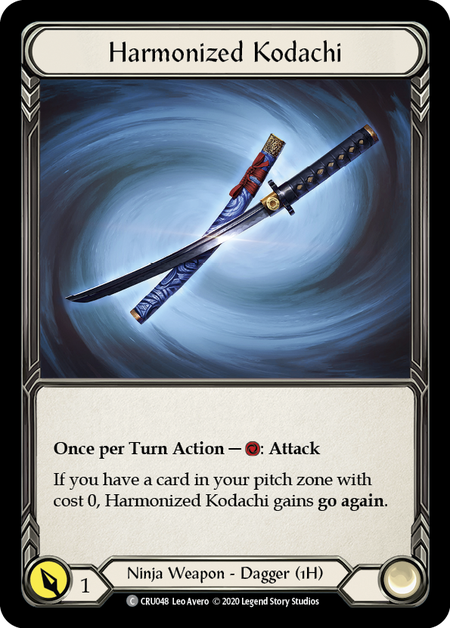 Harmonized Kodachi [U-CRU048] (Crucible of War Unlimited)  Unlimited Rainbow Foil | Card Merchant Takapuna