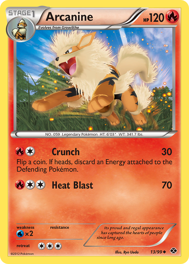 Arcanine (13/99) [Black & White: Next Destinies] | Card Merchant Takapuna