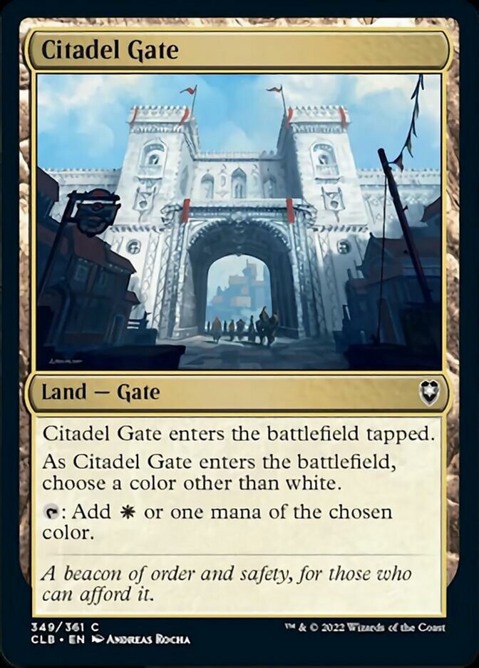 Citadel Gate [Commander Legends: Battle for Baldur's Gate] | Card Merchant Takapuna