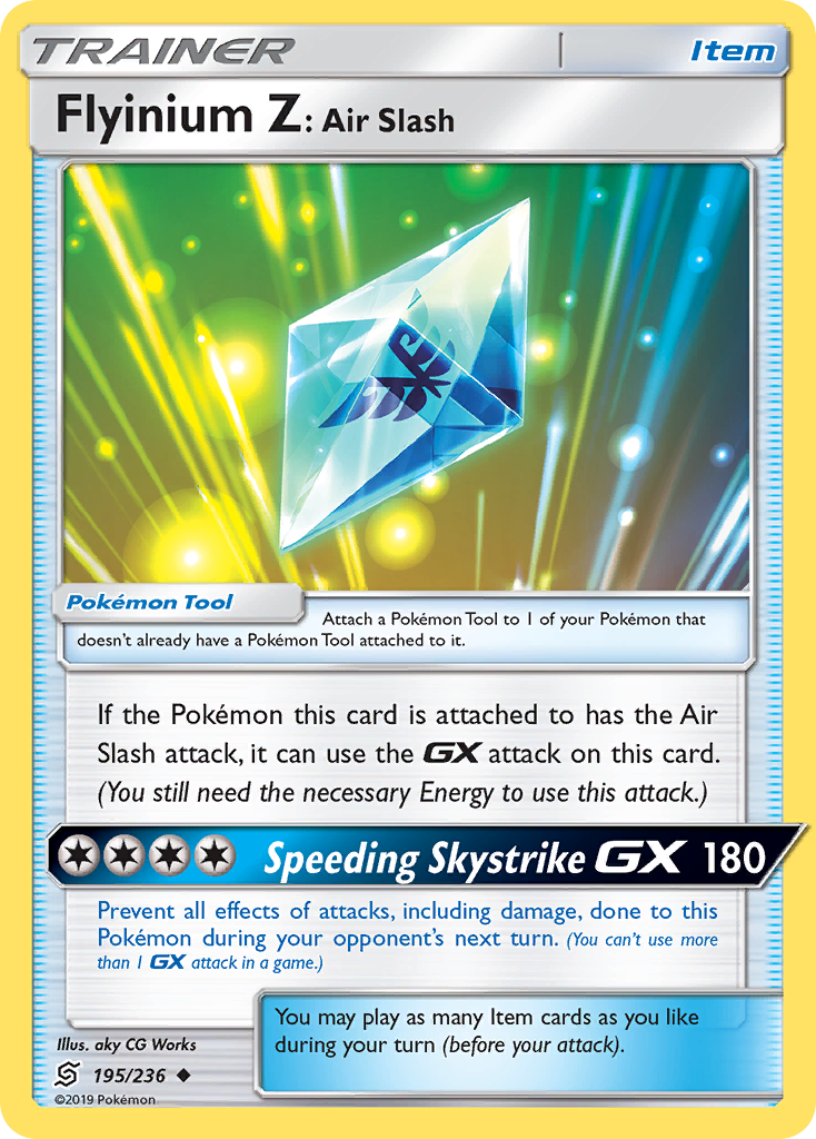 Flyinium Z: Air Slash (195/236) [Sun & Moon: Unified Minds] | Card Merchant Takapuna