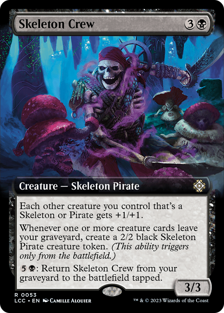 Skeleton Crew (Extended Art) [The Lost Caverns of Ixalan Commander] | Card Merchant Takapuna