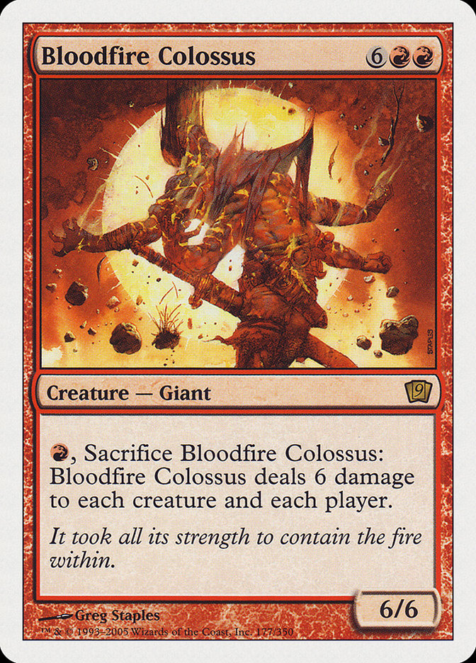 Bloodfire Colossus [Ninth Edition] | Card Merchant Takapuna