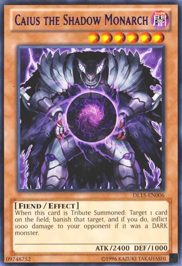 Caius the Shadow Monarch (Purple) [DL15-EN006] Rare | Card Merchant Takapuna