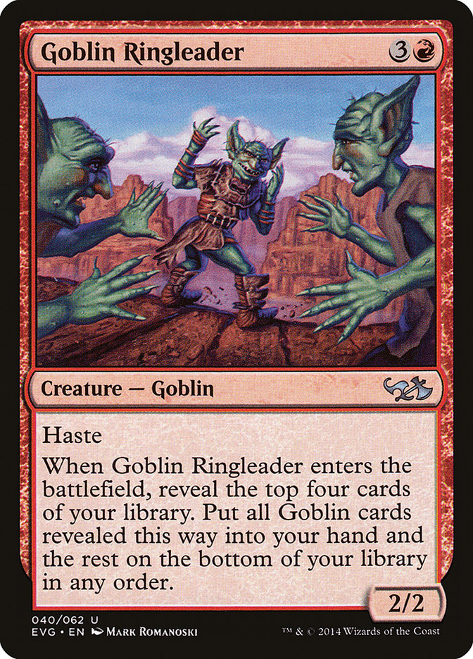 Goblin Ringleader (Elves vs. Goblins) [Duel Decks Anthology] | Card Merchant Takapuna