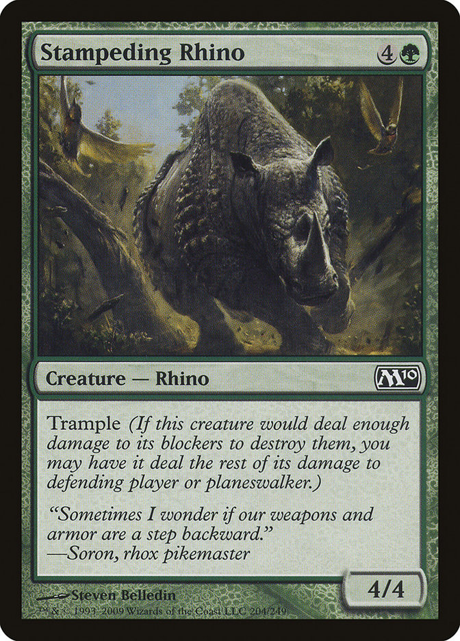 Stampeding Rhino [Magic 2010] | Card Merchant Takapuna