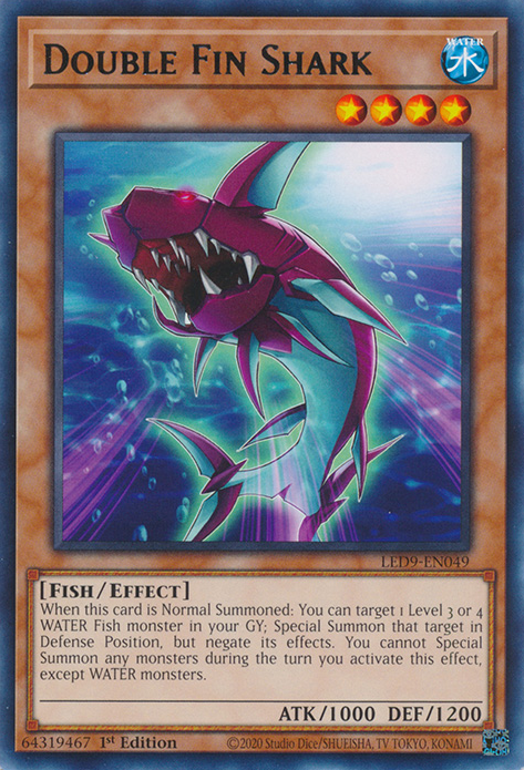 Double Fin Shark [LED9-EN049] Rare | Card Merchant Takapuna