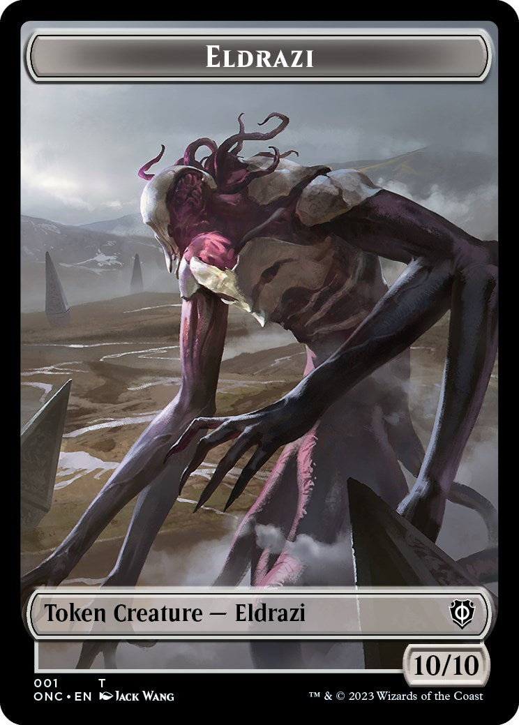 Soldier (017) // Eldrazi Double-Sided Token [Phyrexia: All Will Be One Commander Tokens] | Card Merchant Takapuna