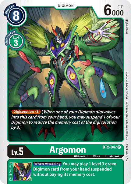 Argomon [BT2-047] (Alternate Art) [Release Special Booster Ver.1.5] | Card Merchant Takapuna