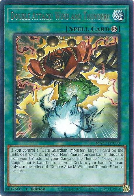 Double Attack! Wind and Thunder!! [MAZE-EN008] Rare | Card Merchant Takapuna