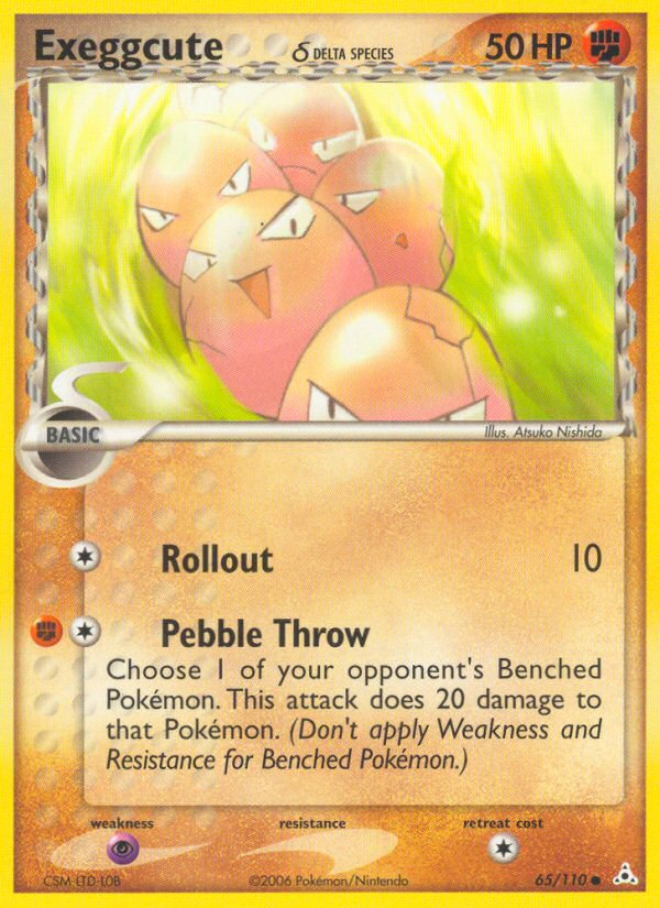 Exeggcute (65/110) (Delta Species) [EX: Holon Phantoms] | Card Merchant Takapuna