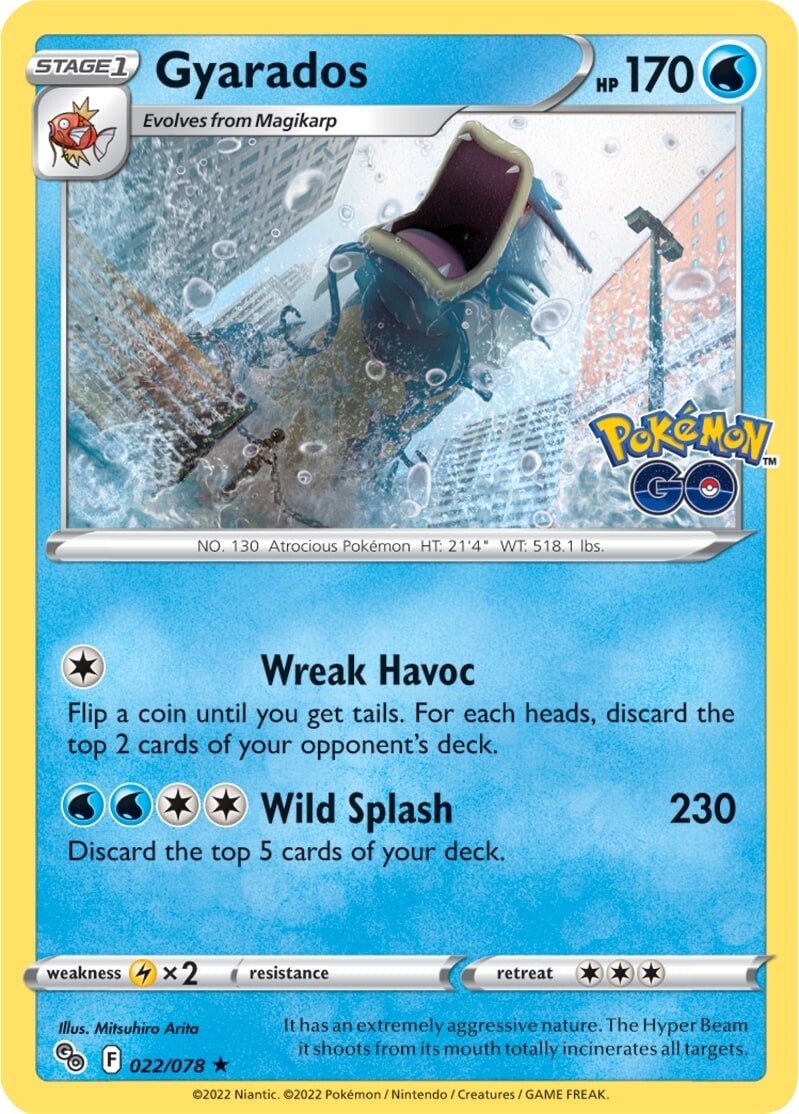 Gyarados (022/078) [Pokémon GO] | Card Merchant Takapuna