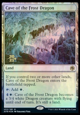 Cave of the Frost Dragon [Dungeons & Dragons: Adventures in the Forgotten Realms Prerelease Promos] | Card Merchant Takapuna