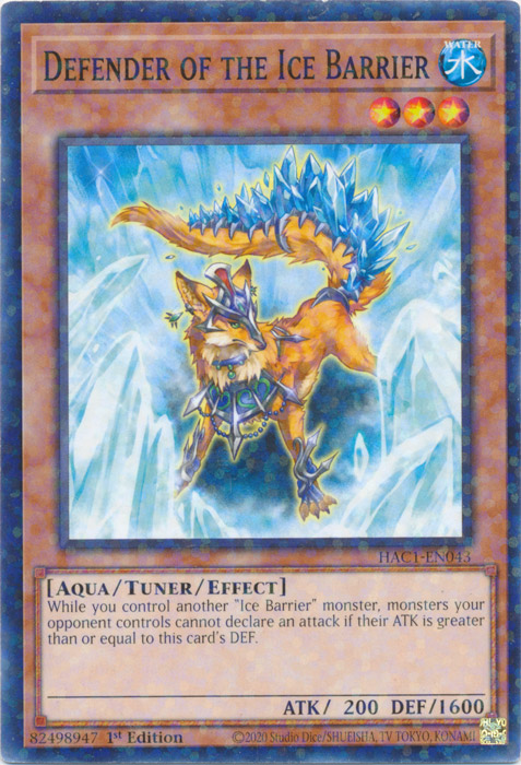 Defender of the Ice Barrier (Duel Terminal) [HAC1-EN043] Common | Card Merchant Takapuna