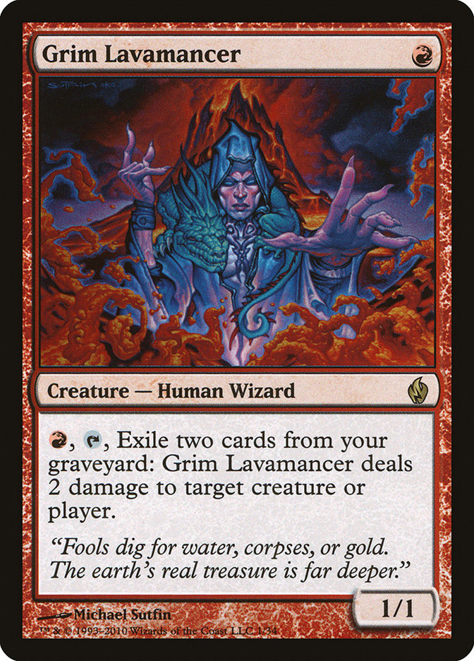 Grim Lavamancer [Premium Deck Series: Fire and Lightning] | Card Merchant Takapuna