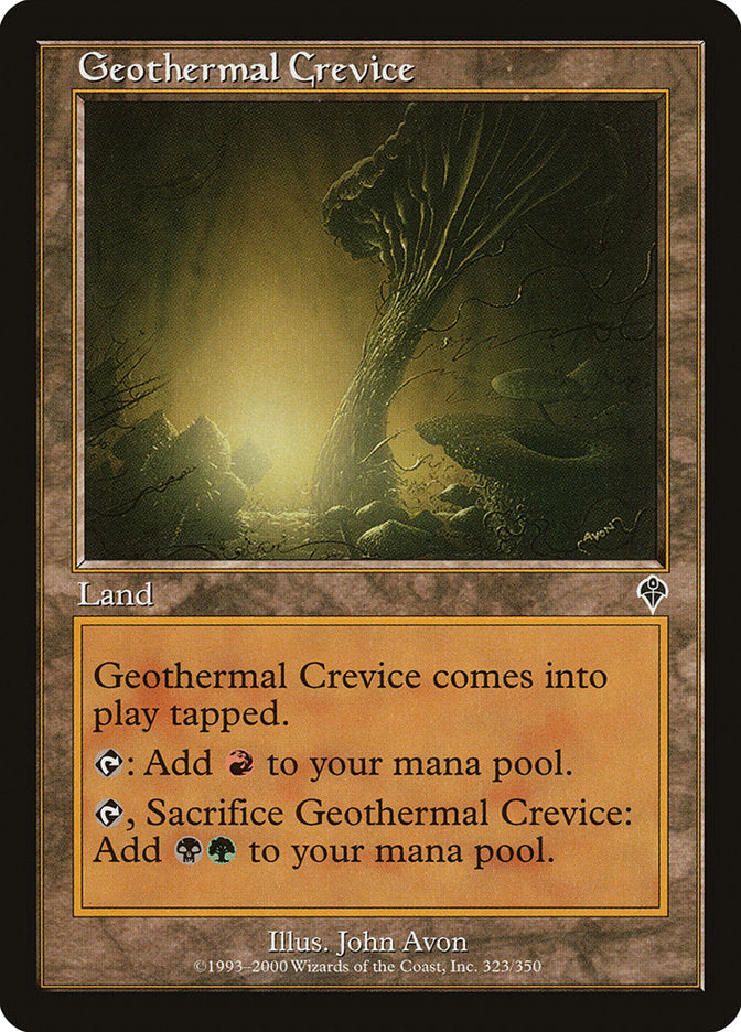 Geothermal Crevice [Invasion] | Card Merchant Takapuna