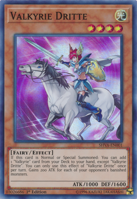 Valkyrie Dritte [SHVA-EN001] Super Rare | Card Merchant Takapuna